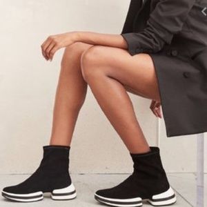 Stuart Weitzman Black Bootie Sneaker